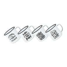 Enamel Mug 8cm, with Sayings
